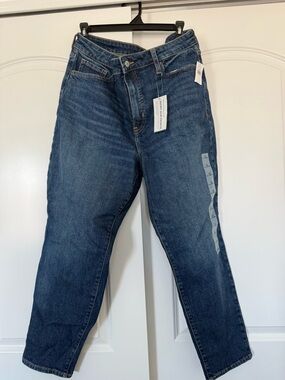 Old Navy Dark Indigo O.G. Straight High-Rise Jeans